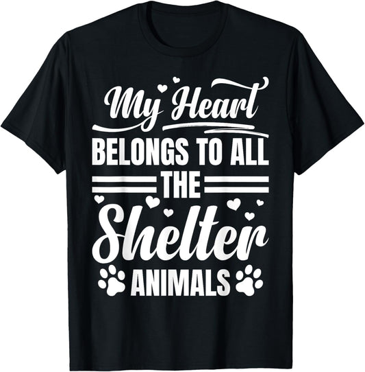 Pet Lover Cat Volunteer Animal Lover Animal Shelter Worker T-Shirt