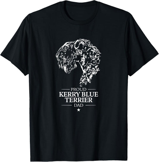 Proud Kerry Blue Terrier dad dog dad Kerry Blue Terrier dog T-Shirt
