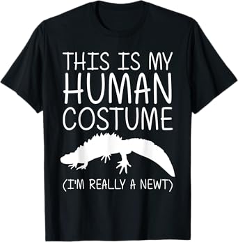 Newt Easy Halloween Human Costume Salamander Pet DIY Gift T-Shirt
