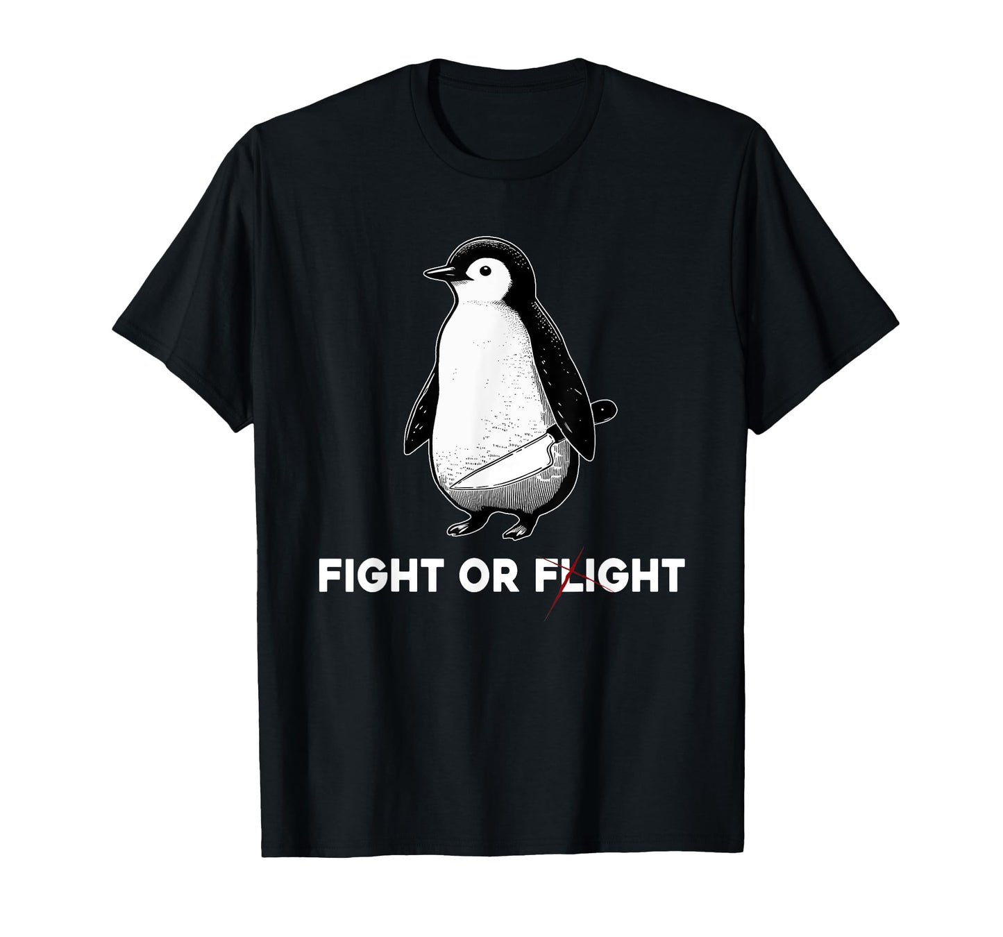 Cute Penguins Classic Fights Funny Animal Lovers Or Flight T-Shirt