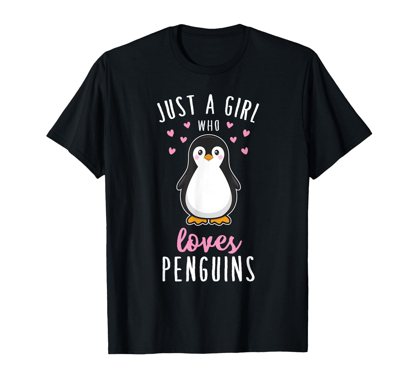 Just A Girl Who Loves Penguins T Shirt Cute Nature Toddlers T-Shirt