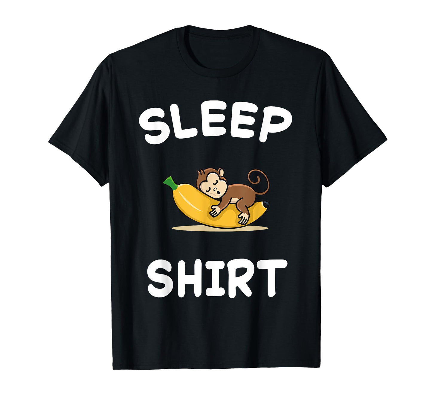 Banana Monkey Monkeys Sleeping Sleep Pajama Nightgown T-Shirt