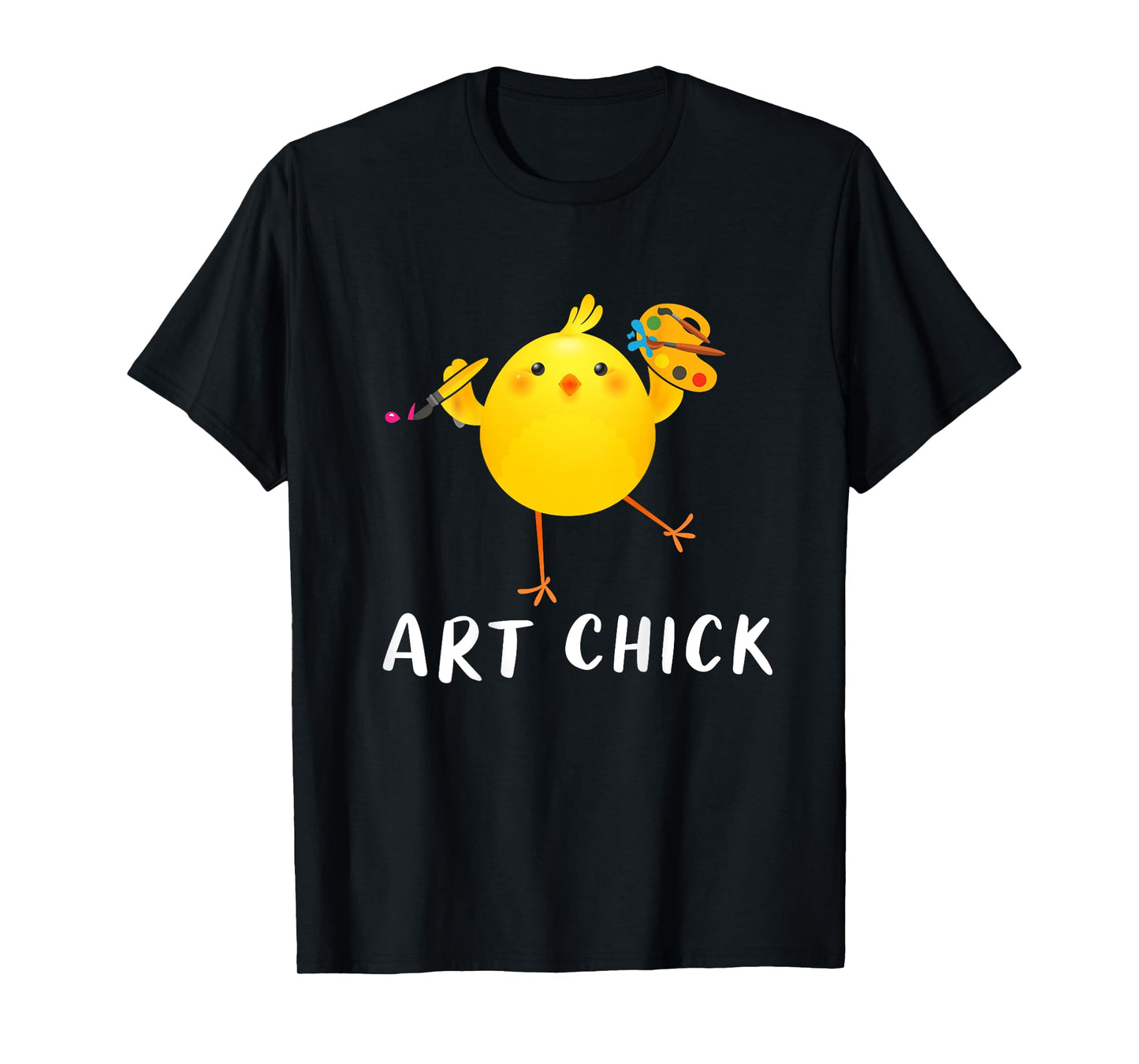 Backprint Art Chick art chicken T-Shirt