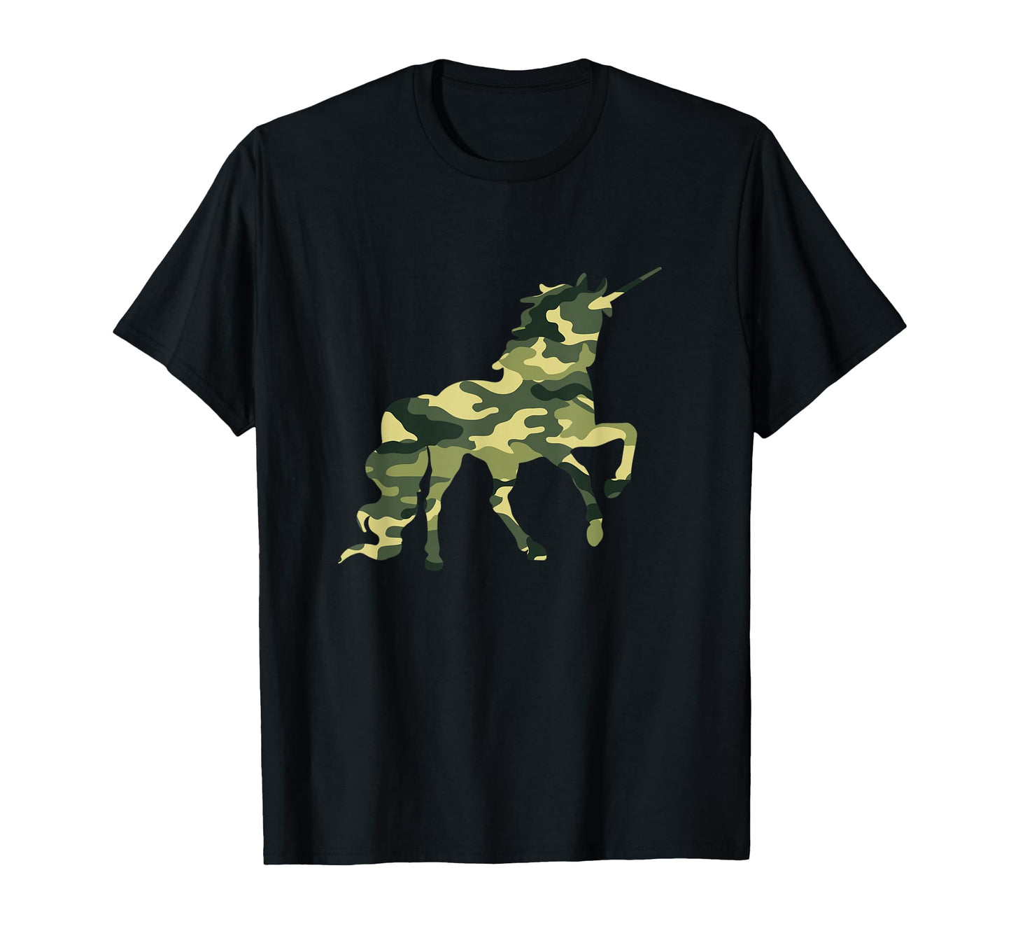 Funny Military Unicorn Gift Cute Camo Graphic Army Unicorn T-Shirt