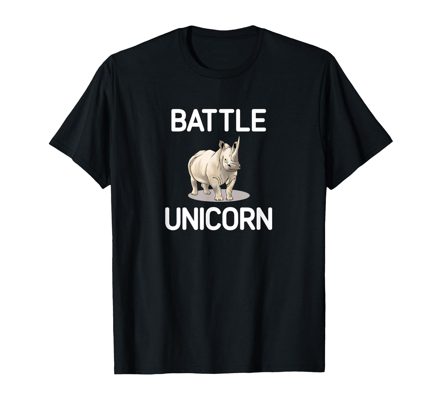 Battle Unicorn, funny, rhinoceros, jokes, sarcastic T-Shirt