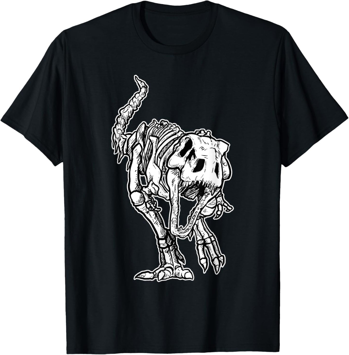 Dino Skeleton Bones Fossil Paleontologist Dinosaur T-Rex T-Shirt