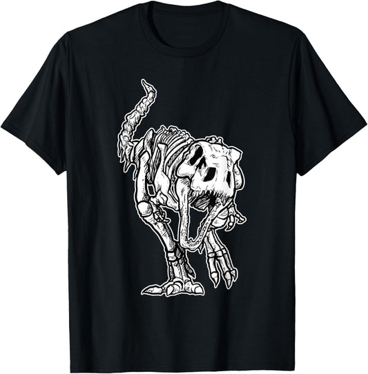 Dino Skeleton Bones Fossil Paleontologist Dinosaur T-Rex T-Shirt