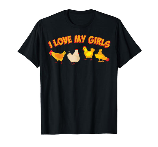 Funny Chicken Art For Men Women Chick Farmer Chicken Lover T-Shirt