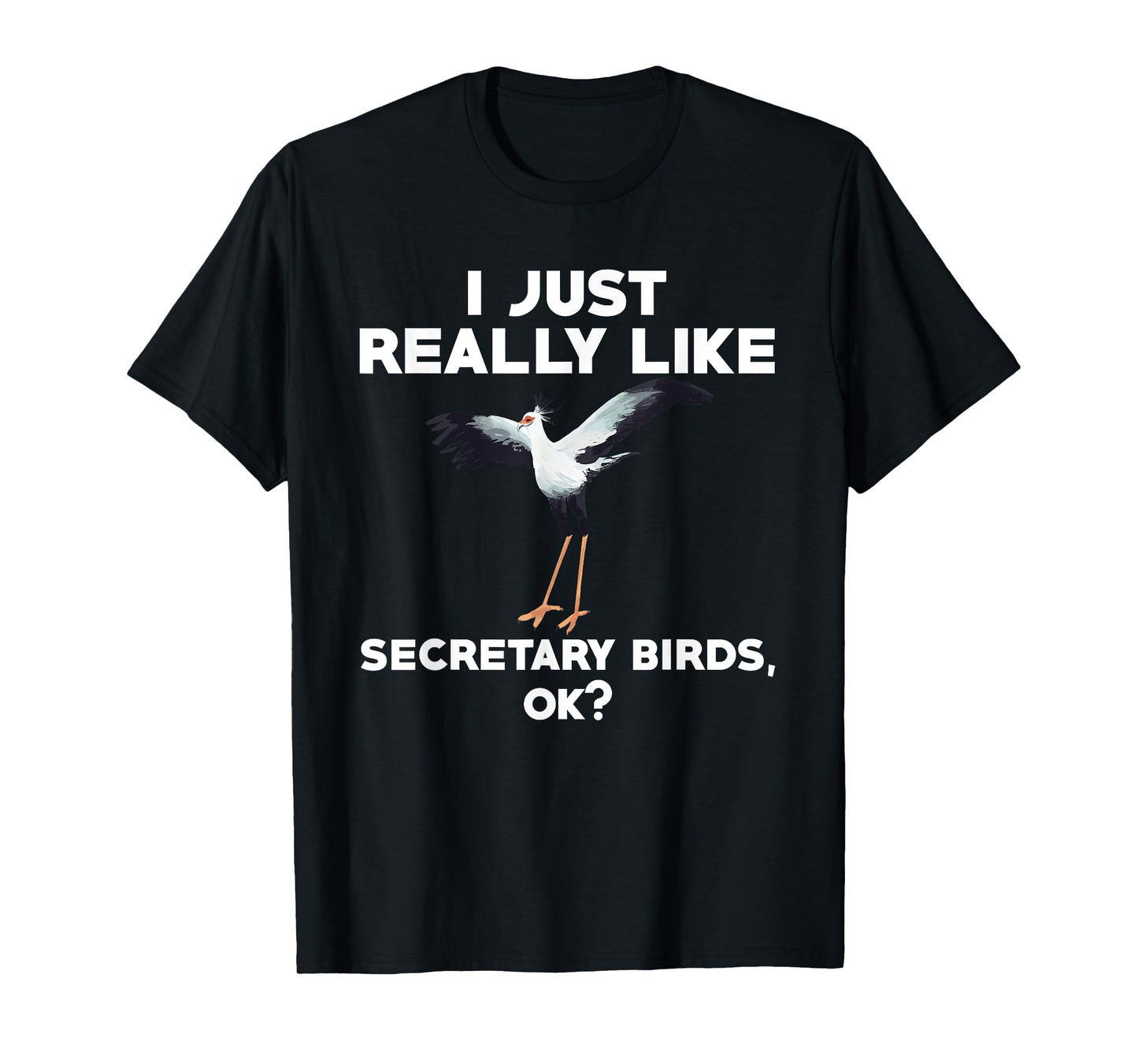 Funny Secretary Bird Saying Bird Watching Birding T-Shirt