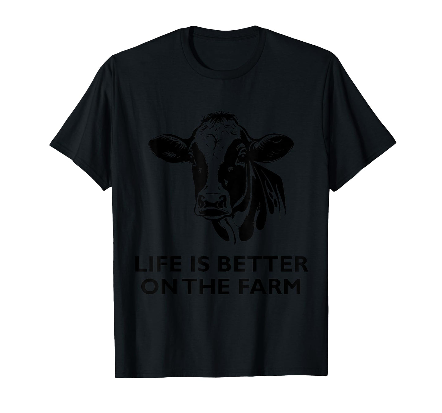 Retro Vintage Cow Life is Better On The Farm Farmer Men T-Shirt