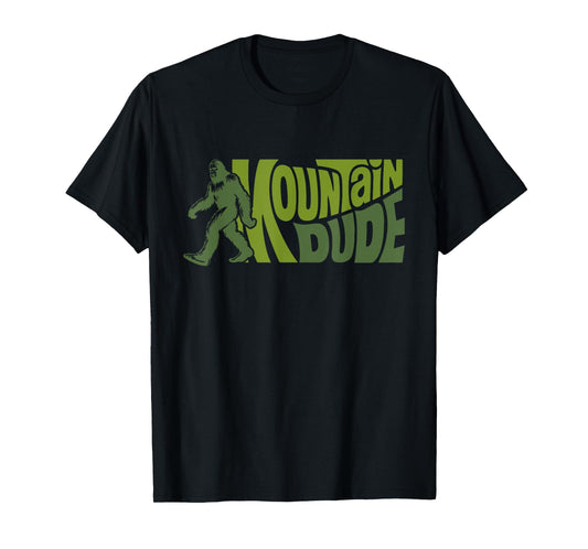 Mountain Dudes Bigfoot Sasquatch Rock On Hiking Outdoor T-Shirt