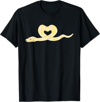 Cute Albino Ball Python Heart T-Shirt