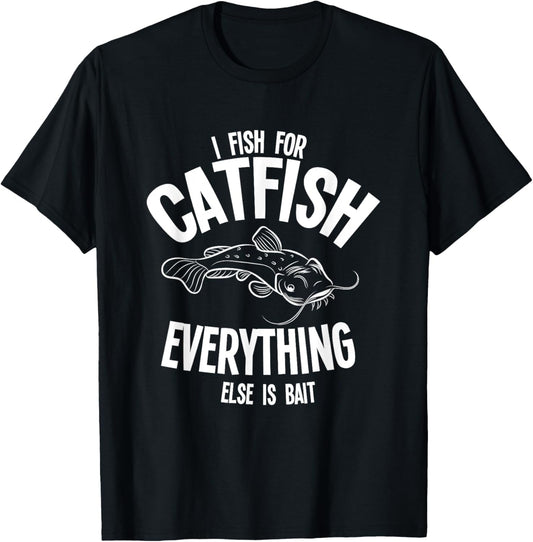 Catfishing Shirt For Men Catfish Fisherman Flathead Fisher T-Shirt
