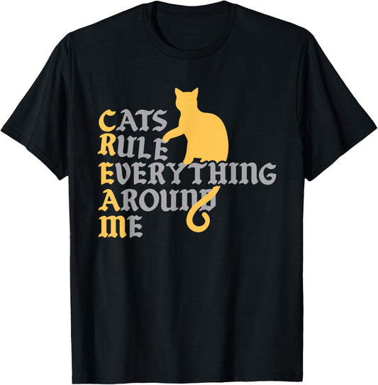 Cats Rule Everything Around Me Cat Daddy Vintage T-Shirt