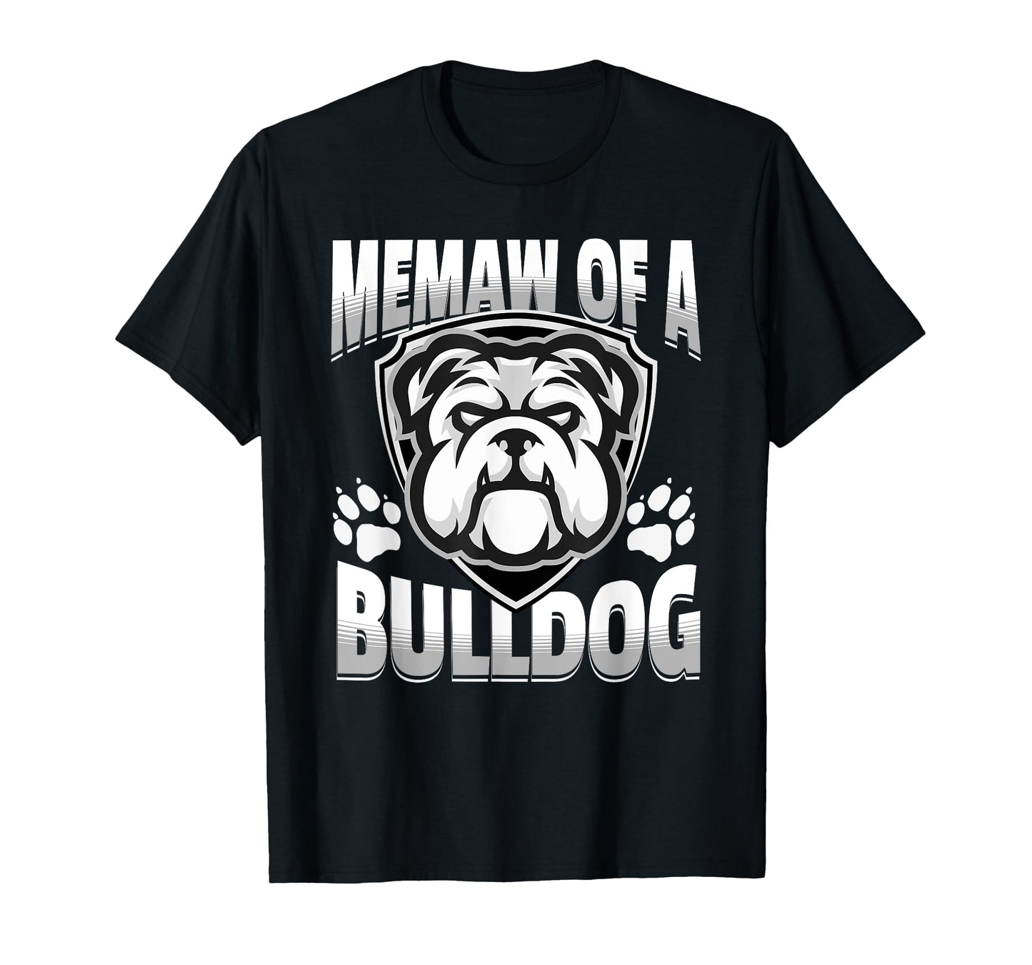 Memaw of a Bulldog Game Mascot Day - Matching Team Color T-Shirt for Men Women Kids
