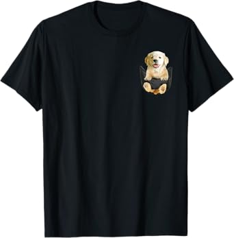 Funny Yellow Lab In Pocket Labrador Retriever T-Shirt