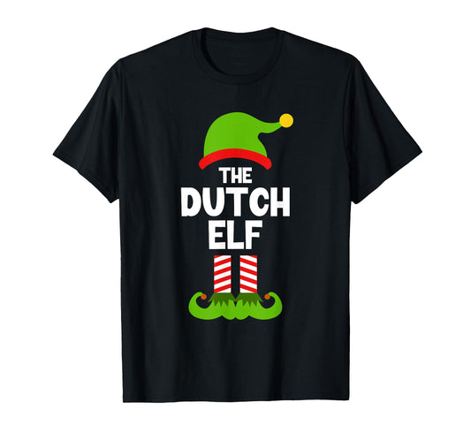 Funny The Dutch Elf Christmas Family Pajama Netherlands T-Shirt