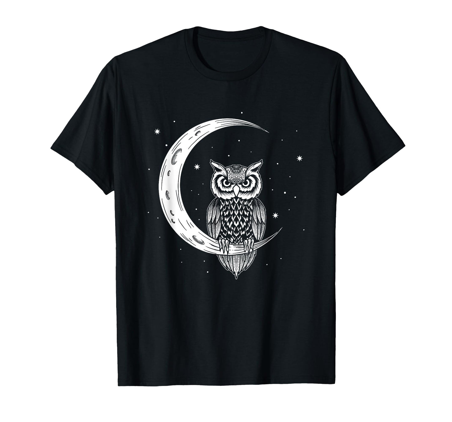 Hanging Owl In The Night Sky - Owlet Birds Lover T-Shirt