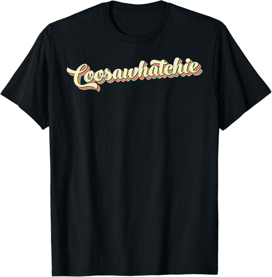 Coosawhatchie TShirt Retro Art Baseball Font Vintage T-Shirt