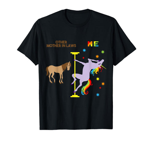Mother in Law Unicorn Shirt Funny Rainbow Gifts for Mom T-Shirt