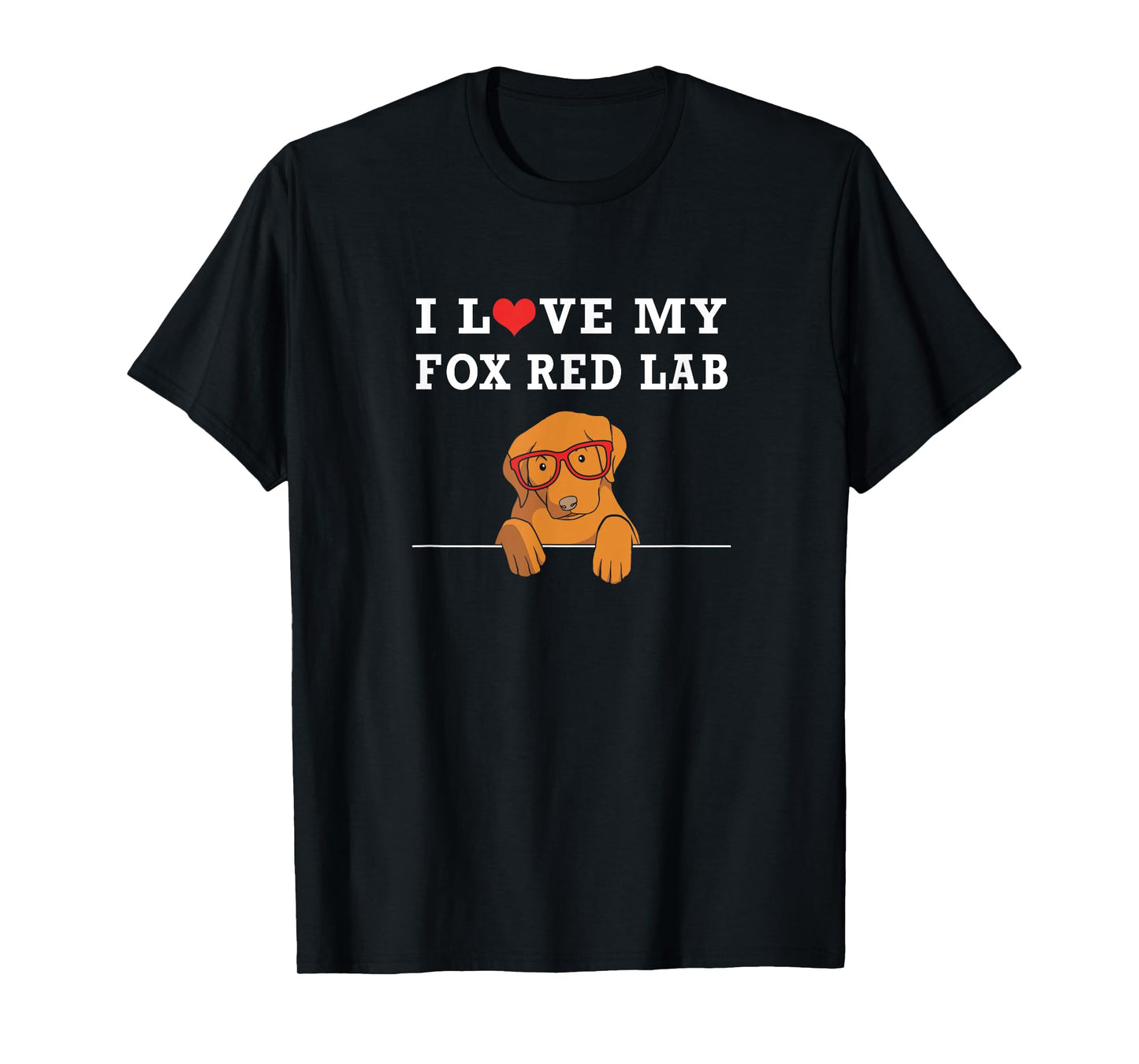 Cute Fox Red Labrador Puppy I Love My Fox Red Lab T-Shirt