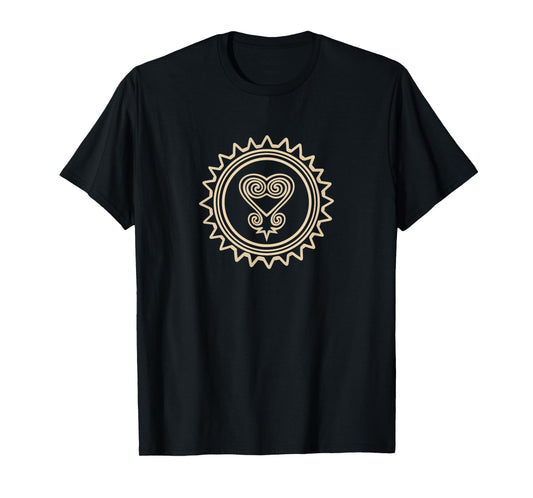 African Adinkra Symbol Sankofa Heart T-Shirt