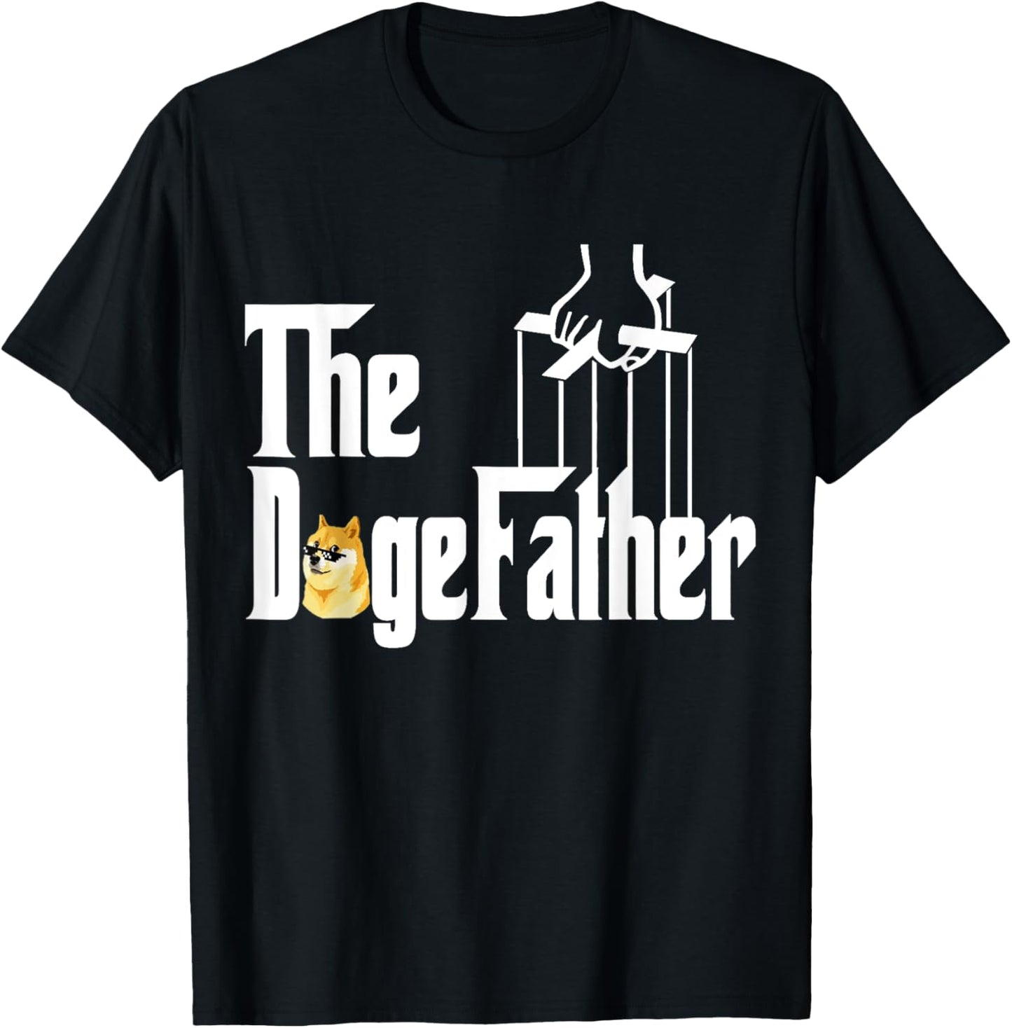 The Dogefather Dog Dad Fathers Day Dog Lover Doge Meme T-Shirt