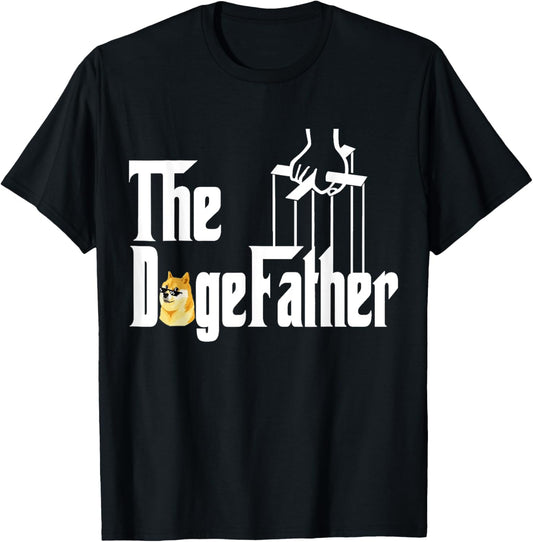 The Dogefather Dog Dad Fathers Day Dog Lover Doge Meme T-Shirt