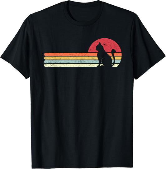 Cat Shirt. Retro Style T-Shirt