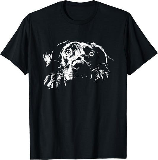 Peeking Catahoula Dog Graphic Design T-Shirt