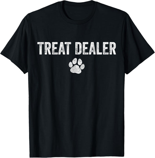 Unisex-Adults Black Small Casual, Humorous, Modern Dog Lover T-Shirt