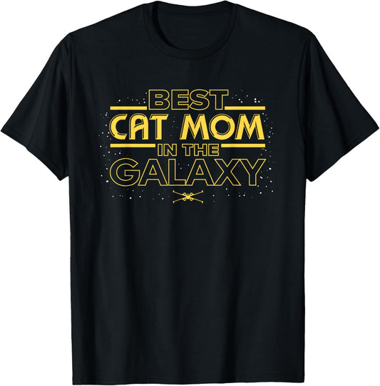 Star Wars Best Cat Mom in the Galaxy Birthday Mother’s Day T-Shirt