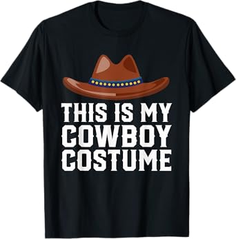 Cowboy Halloween Costume for Men, Boys & Girls Sheriff T-Shirt