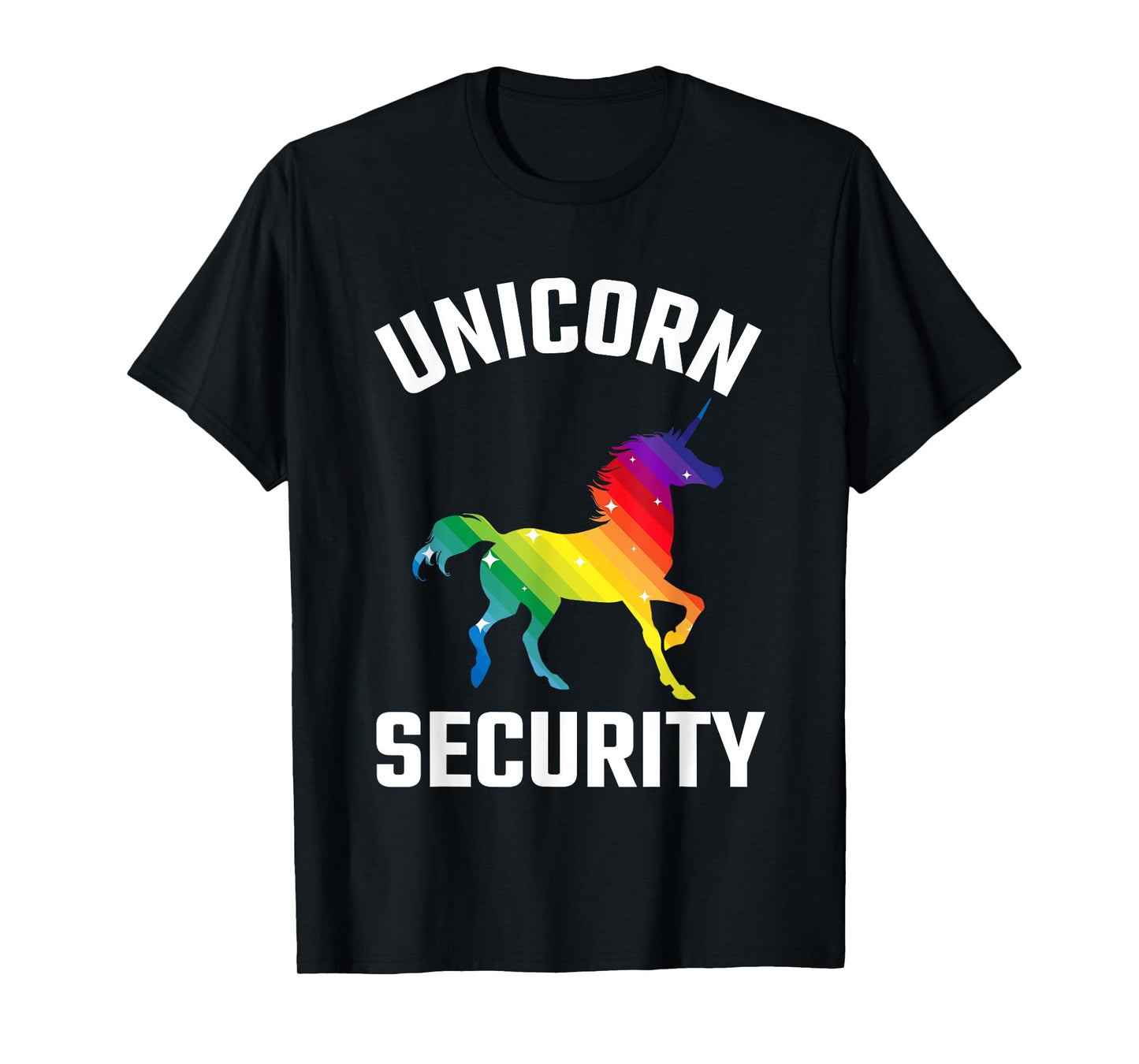 Unicorn Security Costume Party Outfit Kids Adult Cute Funny T-Shirt