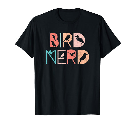 Bird Nerd - Retro Bird Watching T-Shirt