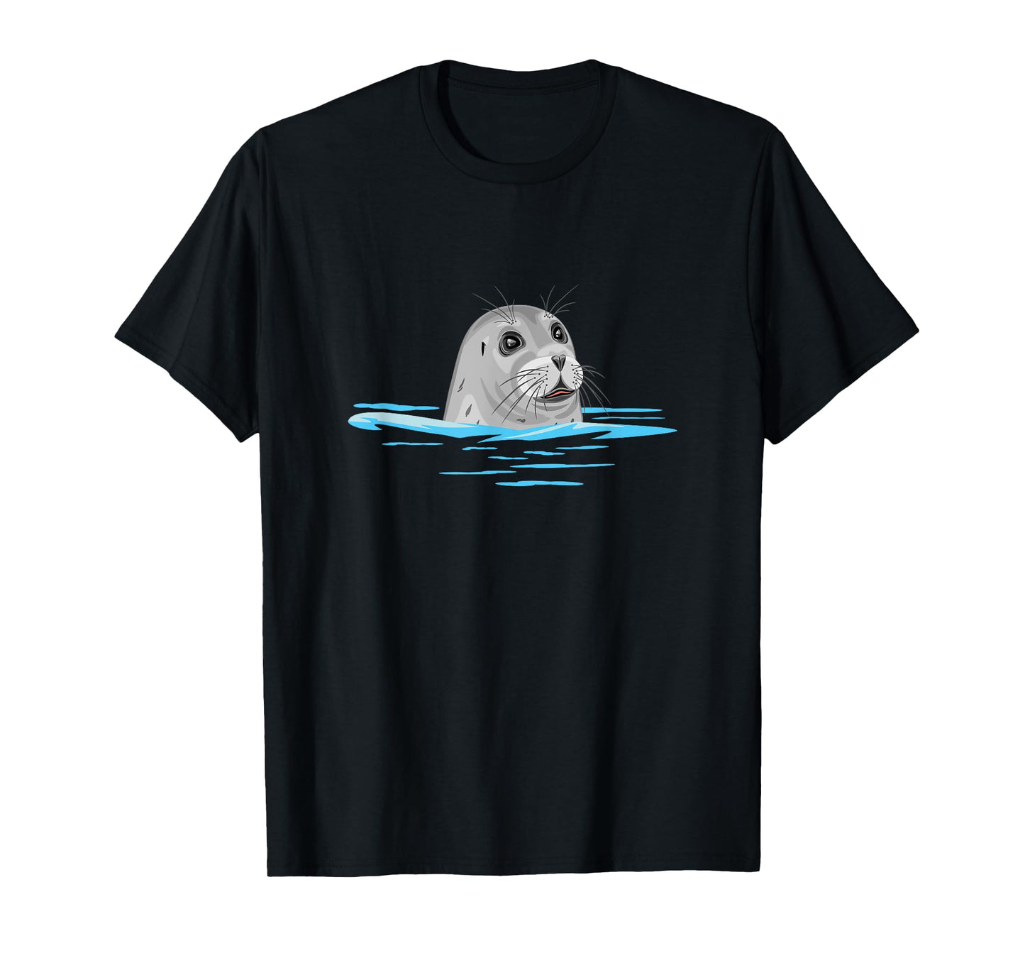 Cute floating seal. Seal in the sea T-Shirt
