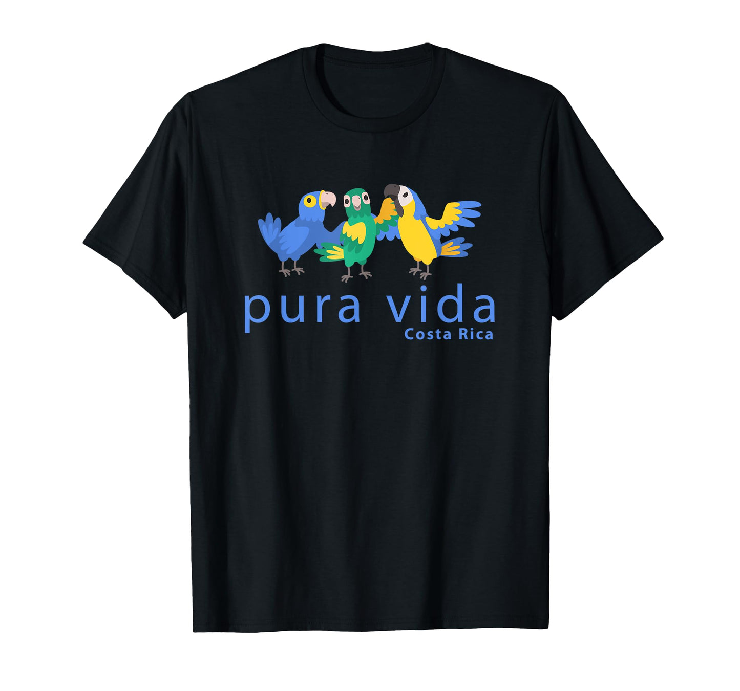 Pura Vida Parrots Costa Rica Birds T-Shirt