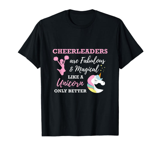 Cheerleaders Like A Unicorn Cheerleader Cheer T-Shirt