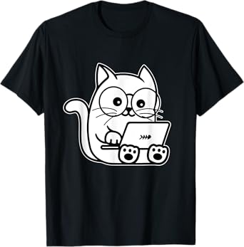 Nerd Cat - Cat Lover Kitten Owner Kitty Men Women Girls Kids T-Shirt