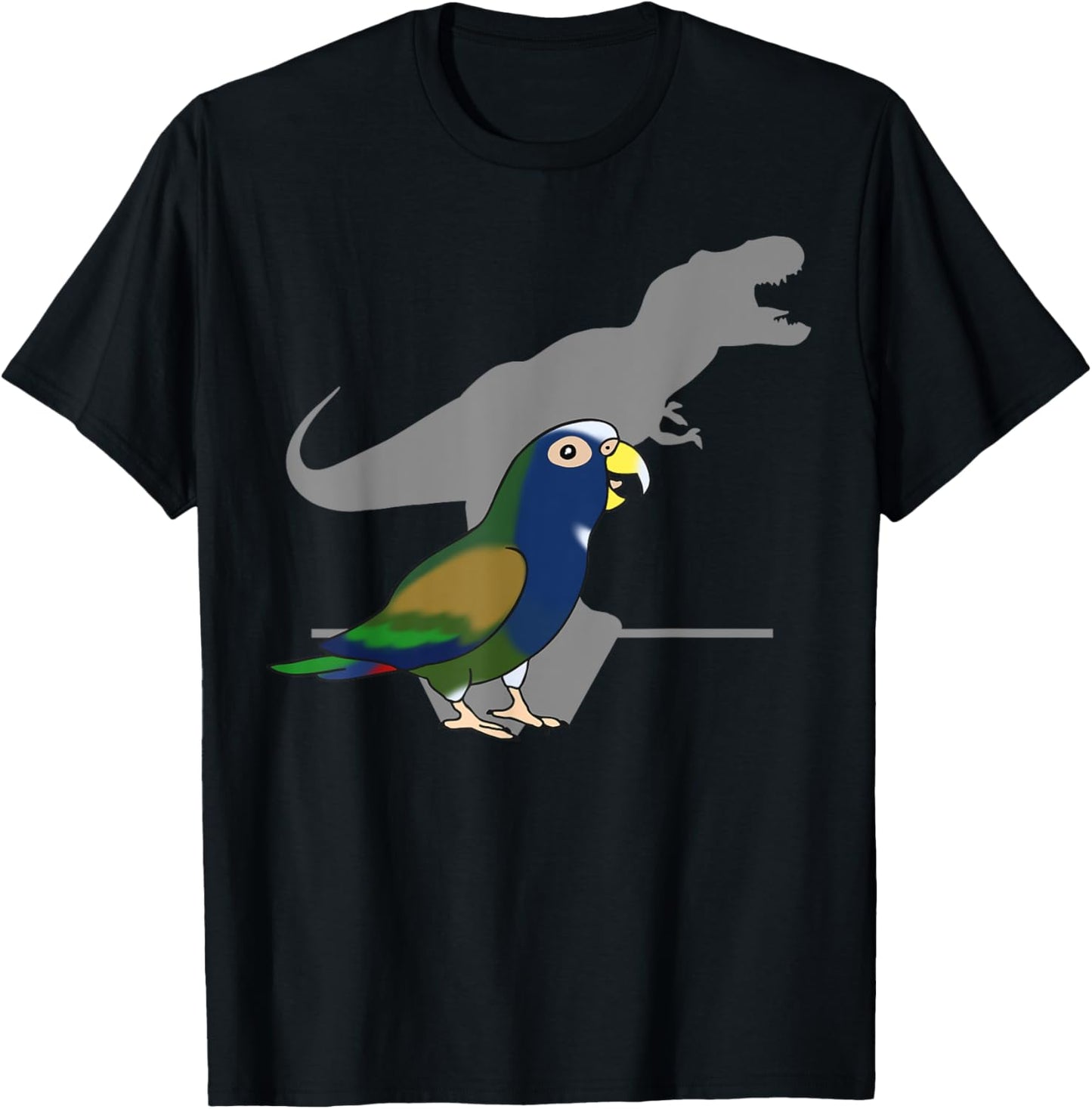 Dinosaur Parrot, Birb memes, T-rex White capped Pionus T-Shirt