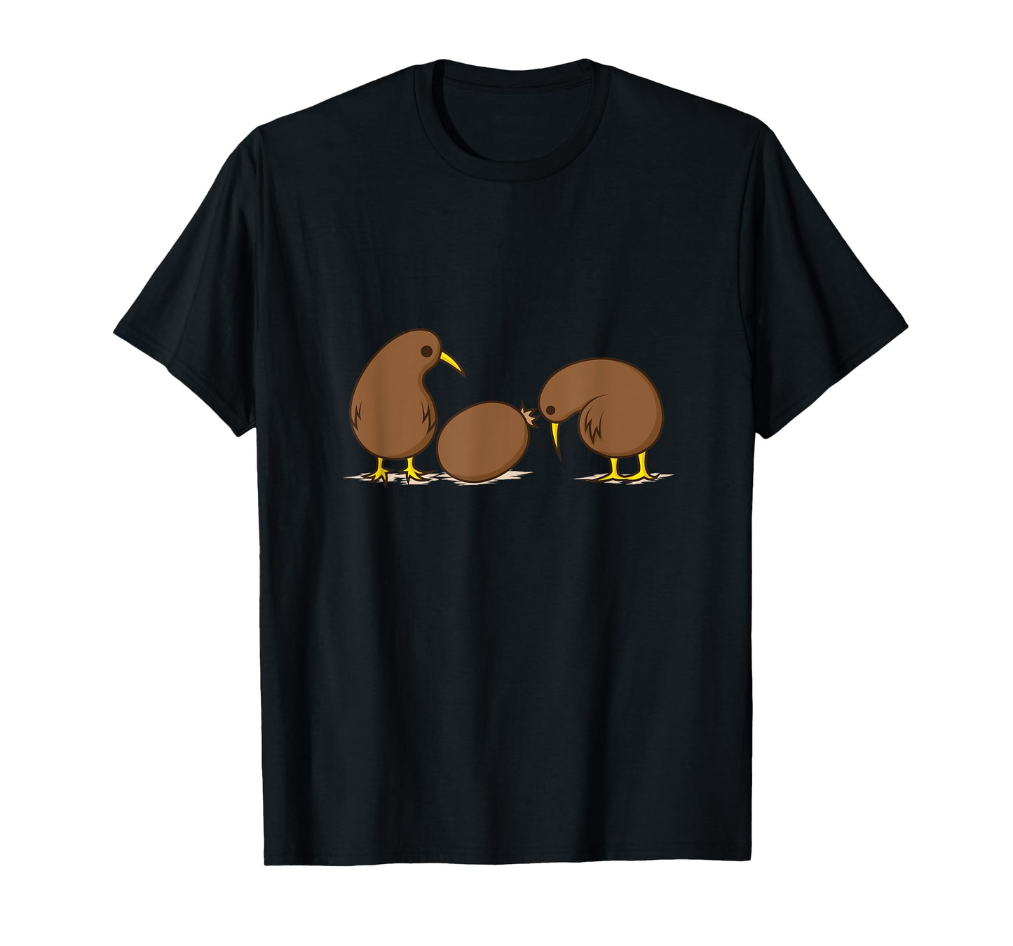 Two Kiwi Birds with one Kiwi Fruit T-Shirt