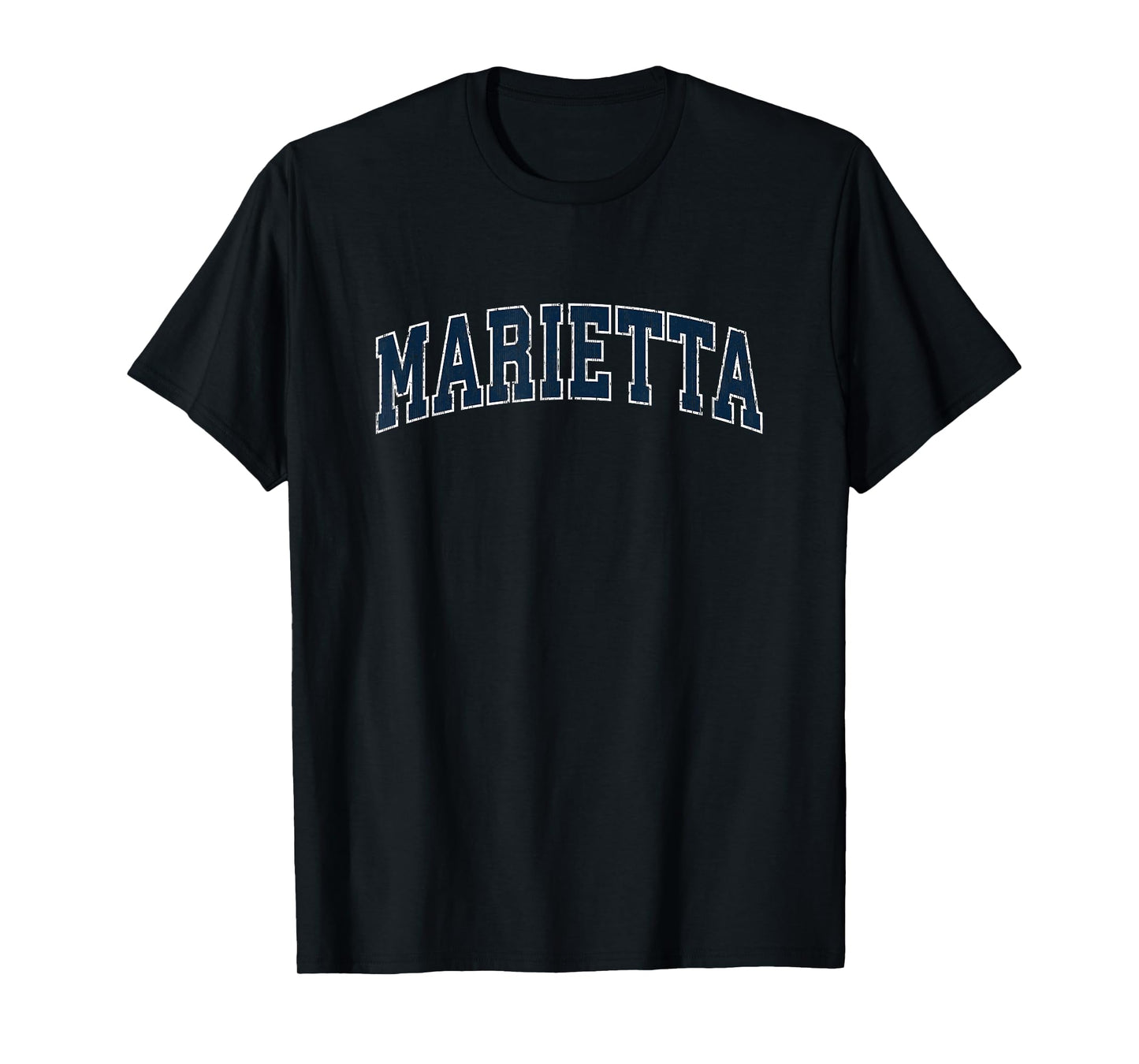 Marietta Georgia GA Vintage Sports Design Navy Design T-Shirt