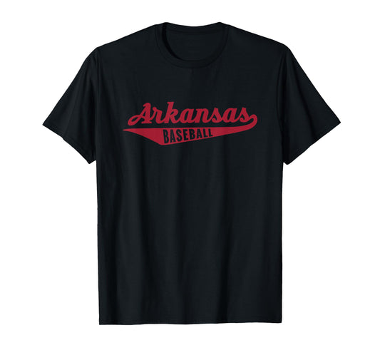 Arkansas Baseball Script T-Shirt