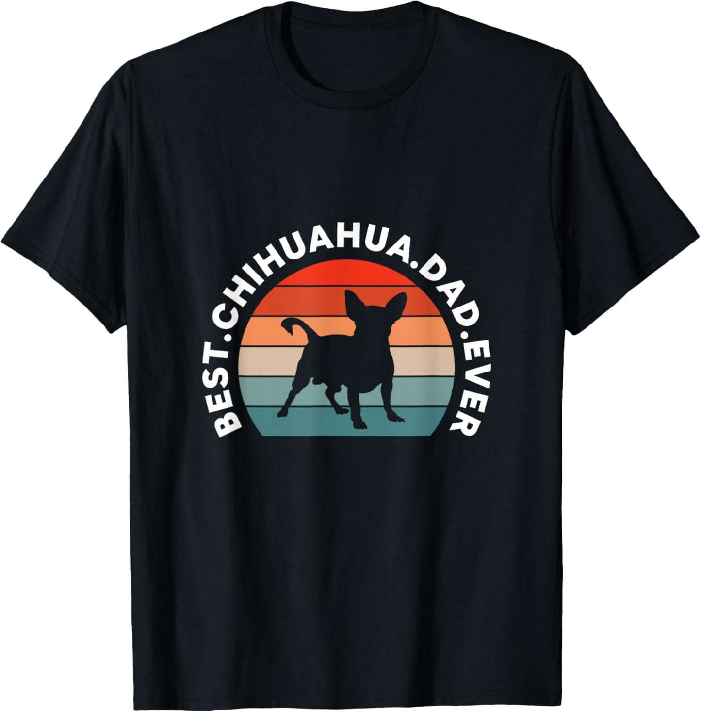 Best Chihuahua Dad Ever Dog Dad Father Father's Day Retro T-Shirt