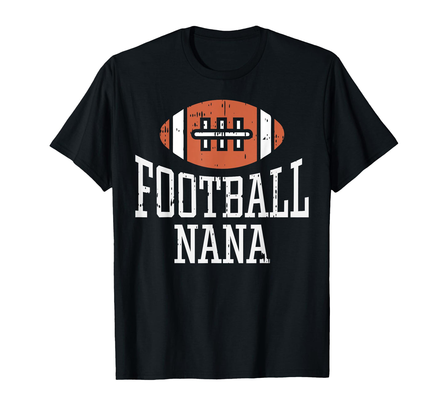 American Football Nana Vintage Game Day Sports Lover Grandma T-Shirt