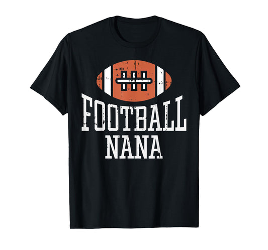 American Football Nana Vintage Game Day Sports Lover Grandma T-Shirt