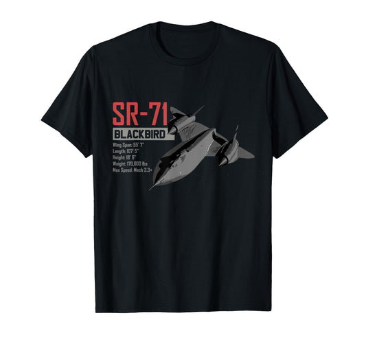 American Reconnaissance Aircraft SR71 Blackbird T-Shirt