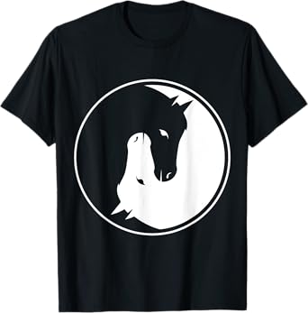 Yin and Yang Horse T-Shirt for every horseman and rider! T-Shirt
