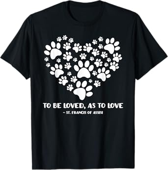 St Francis of Assisi Patron Saint of Animals Dog Owner Men Women Kids T-Shirt