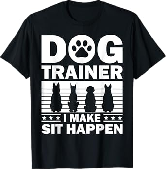 Cool Dog Trainer For Men Women Dog Training Agility Class T-Shirt